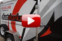 DustSharkz trailer - dust free tile floor removal