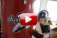 DustSharkz equipment that captures all of the dust - dust free tile floor removal